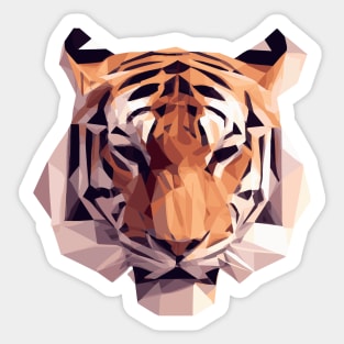 low poly tiger Sticker